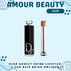 DIOR ADDICT SHINE LIPSTICK 3.2GR 418 BEIGE OBLIQUE